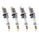 4 PCS Iridium Spark Plugs, High-performance Ignition System Spark Plug, Replacement OEM #5464 BKR5EIX11, Compatible with Hyundai,Kia,Nissan,Mitsubishi,Mazda,Subaru,Suzuki,Chevrolet (Silver)