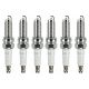 12290-R70-A01 ILZKR7B11 Spark Plugs for Honda Pilot Crosstour Ridgeline Dodge Durango GT Acura Rdx Pack of 6