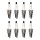 Replacement Set 8 Spark Plugs For Alfa Romeo BMW Mazda Mercedes Volvo Mechanics Choice for Porsche