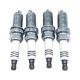 4Pc LFR5AIX-11 Iridium Spark Plug Compatible For Nissan Hyundai Kia '00-'20| 22401-8H515, M14x26.5mm, 1.1mm gap, 5kOhm suppressor, gasket seat