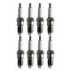 Set of 8 U-Groove Conventional Spark Plugs For Buick Commercial Chassis 5.7 V8