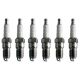 Set 6 Spark Plugs Regular Resistor For Buick Chevy Ford GMC Jaguar Mazda