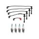 Denso Wire Set 7mm & 4 Iridium Power Spark Plugs 0.044 Kit For Infiniti 2.0 L4