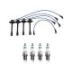 Denso Wire Set 5mm 4 Iridium Power Spark Plugs .044 Kit For Camry Celica MR2 2.2 L4 Naturally Aspirated