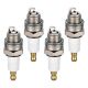 Iridium Spark Plug CJ8Y 4 Pack for Echo Chainsaw| Fits Shindaiwa Chainsaws 345/350/500; Fits Tanaka Trimmers TBC-250/2510 & Chainsaws ECS-3500B/SP-411; Fits Echo CSG-670