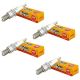 NGK Spark Plug LFR6A 6668 (Pack of 4) Watercraft FX FZR FZS VX VXR VXS Reach 26.5mm Hex Size 16mm Gap 0.9mm Resistor Value 5K Ohm
