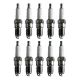 Set 10 Spark Plugs (U-Groove) (Gap 0.060) For Ford