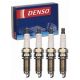 4 pc DENSO Iridium Long Life Spark Plugs for Honda Civic 1.8L L4 2012-15| OE-grade iridium center for factory-spec efficiency and 80,000-100,000 mile service life.