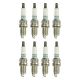 Set (8pcs) Denso Iridium Long Life Spark Plugs Stock 3297 Iridium Core .043