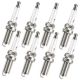 Iridium Spark Plugs 8 Pack 6619 LFR6AIX11 for 07-20 Toyota Lexus 4.6 5.7| Fit for Toyota Tundra Sequoia Land Cruiser Lexus GX460 LX570 2007 2008 2009 2010 2011 2012 2013 2014 2015 2016 2017 2018 2019