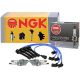 NGK Wire & 4 V-Power Spark Plugs Kit For Nissan 240SX Base LE SE 2.4 L4 KA24DE