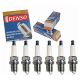 6 pc DENSO Standard U-Groove Spark Plugs for Hyundai Santa Fe 2001-04| 2.7L 3.5L V6, Patented U-groove ground grows a larger flame kernel. Nickel build, 20,000-30,000 mile reliability.