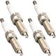 93815 SILZKR6B10E Spark Plug, Double Iridium Spark Plugs 4 Pack Fit for Soul 2012-2019,Accent 2012-2019,Rio 2012-2019,Veloster 2012-2017#SILZKR6B10E, 1884610060, 1884608060,ZXU20HCR8,IXUH20I,9060