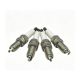 Spark Plug Compatible for Hyundai Elantra Kia Soul LZKR6B-10E| 18855-10060,18854-10080,1578,91450,Dual Iridium,Medium Calorific,Conical Mount,4 Pack