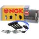 NGK Wire & 4 V-Power Spark Plugs Kit For Elantra Tiburon Spectra Sportage L4