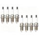 Iridium Spark Plug Compatible for Toyota 90919-01210| 90919-01237, K6RTIP2-11, Iridium Center & Platinum Ground, Std Flat, 14x19mm, 16mm, 25-30Nm, 1.6-2