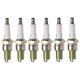 Replacement Set of 6 Nickel Spark Plugs For Nissan Subaru L6 V6 H6 Mechanics Choice for Mitsubishi