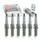 6 pc NGK V-Power Spark Plugs compatible with Subaru Outback 3.0L H6 2001-04| Patented V-cut nickel electrode concentrates spark for better fuel economy. 30,000-60,000 mile copper-grade value.