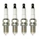 Iridium Platinum Spark Plug Ignition Engine Front Compartment Compatible for Toyota Avensis Verossa T25 90919-01230 SK20BR11| Iridium & Platinum; Medium Heat; Flat Seat; Direct Fit; 9091901230 SK20BR11