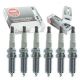 6 pc NGK V-Power Spark Plugs compatible with Toyota Sienna 3.5L V6 2011-14| Patented V-cut nickel electrode concentrates spark for better fuel economy. 30,000-60,000 mile copper-grade value.