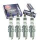 4 pc NGK Iridium IX Spark Plugs compatible with Toyota Echo 1.5L L4 2000| Ultra-fine 0.6mm iridium tip sharpens throttle response and acceleration. 40,000-60,000 mile fine-wire performance.
