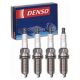 4 pc DENSO Iridium Long Life Spark Plugs for Jeep Renegade 2.4L L4 2015-17| OE-grade iridium center for factory-spec efficiency and 80,000-100,000 mile service life.