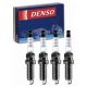 4 pc DENSO Iridium Long Life Spark Plugs for Toyota Prius V 1.8L L4 2015-16| OE-grade iridium center for factory-spec efficiency and 80,000-100,000 mile service life.