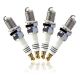 4 PCS Iridium Spark Plugs, 5464 BKR5EIX-11, High Performance Ignition System Upgrade for Smooth Engine Start, Compatible with Hyundai Kia Nissan Mazda Subaru Suzuki (Silver)