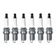 6 Pack Replacement 7546 Double Platinum Spark Plug for Champion RC10PYPB4 for NGK 2647 PFR5N11 PFR6G11 PFR6Q PFR6T10G for ACDelco 41-801 for Hyundai 18817-1105 27410-23700 27410-37100