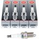 NGK 6953 Spark Plug BKR5E-11 - Pack of 4| OEM replacement, replaces Champion 71 NGK 6953, for outdoor power equipment, Resistor Plug, 130-843-4