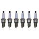 Set of 6 U-Groove Design Spark Plugs Gap 0.044 For Nissan Subaru L6 H6