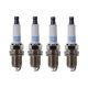 Set of 4 Double Platinum Spark Plugs Gap .044 For Nissan Toyota 1.6 1.8 L4