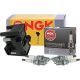 NGK DIS Ignition Coil & 4 V-Power Spark Plugs Kit For VW Beetle 2.0 L4 BGD SOHC