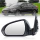DriverSideMirrorCompatiblewith2017201820192020HyundaiElantraHeatedManualFoldingRearViewMirrorw/BlindSpotDetectionReplace87610F3020Black7Pins