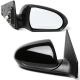 PassengerSideMirror(Right/RH) CompatiblewithHyundaiElantra2017-2020, PowerAdjust, Manual-Folding, 3-PinConnector, BlackHousing, Replaces87620F3050, HY1321224