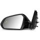 DNAMotoringOEM-MR-HY1320238Textured, PowerAdjustment, Heated, Foldable, LeftSideViewMirrorw/TurnSignalCompatiblewith2018-2019Sonata