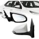 RightSideMirrorAssemblyCompatiblewithCorolla2014-2018| 7PinsHeatedTurnSignalLightPowerGlassWhite