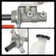 Brake Master Cylinder with Reservoir and Sensor| Compatible with Kia Sorento 2011-2013 2.4L 3.5L & Hyundai Santa Fe 2010-2013 2.4L 3,3L, 3.5L, Santa Fe XL 2013-2013 3.3L