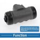 Rear Left Brake Wheel Cylinder for Suzuki Vitara 1991-1998| 5340256B00, Drum Brake Cylinder Iron, Rubber, Gray, Durable