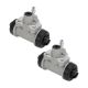 Rear Left Rear Right Brake Wheel Cylinder No.W37872/4410008G11/4410008G13 Drum Brake Cylinder for Nissan D21 1988-1994 Cast Iron Silver Tone 2 Pcs