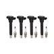 4x Coil & 4 Nickel Spark Plug for Audi Quattro Volkswagen