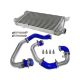 New Front Mount Intercooler Kit For Audi A4 1.8T Turbo B6 Quattro 2002-2006 Blue