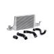 Front Mount Intercooler Kit Silver w/ Black Hoses Audi A4 17-20 2.0T