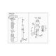 Genuine MERCEDES C219 CLS Suspension strut 2193201213