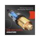 Starter Motor, 12V 1.1KW 10 Teeth Counterclockwise | Compatible with Volkswagen Jetta 2009, Jetta City 2007-2009, Golf City 2007 & Audi A3, A3 Quattro, TT, TTS Quattro, 2.0L