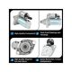 Starter Motor 1.1KW 12V 10T CCW for Audi A3/TT L4 2.0L Manual 2004-2013, for VW Beetle/CC/Eos/Golf/GTI/Jetta/Passat/R32/Tiguan L4 2.0L & V6 3.2L 2006-2018 - Replaces 17970N