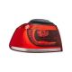 HELLA VW Golf Mk6 Hatchback 2009- Wing Outer Dark Red Tail Light Left