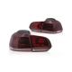 Red Smoked Tail Ligths hella style VW Golf 6 08-13