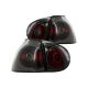 Smoke Fits 2006-2009 Volkswagen Golf Mk5 Tail Lights Brake Lamps Left+