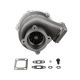 GT3037 GT3076 T3 4-BOLT UNIVERSAL TURBO 500HPS .82 .6 AR W/ Titanium Heat Shield